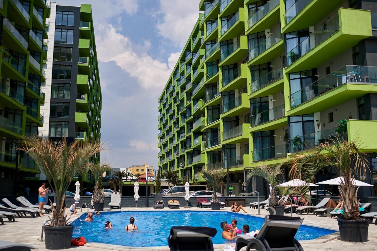 Panoramic Aparthotel Pool & Spa Mamaia Nord Năvodari Kültér fotó