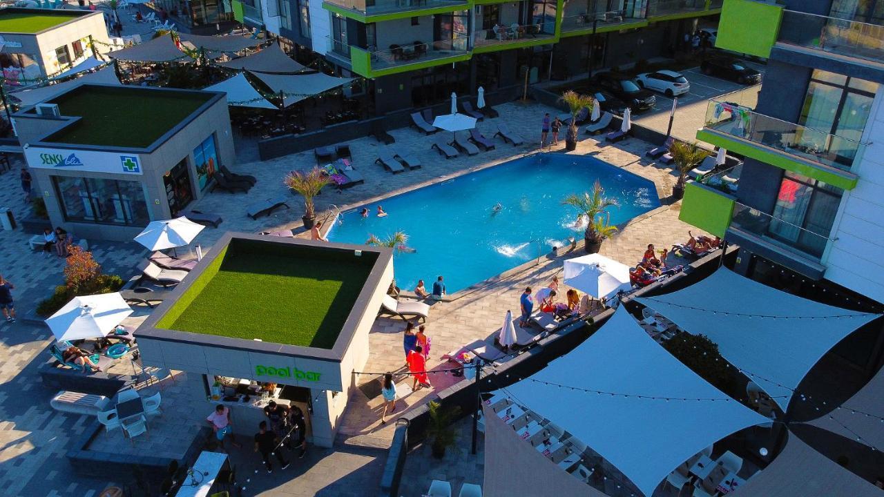 Panoramic Aparthotel Pool & Spa Mamaia Nord Năvodari Kültér fotó